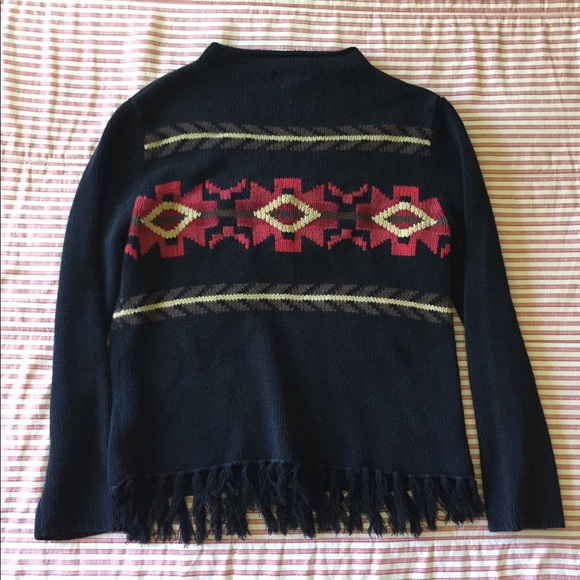 Vintage Aztec Style Knit Sweater - Picture 7 of 7